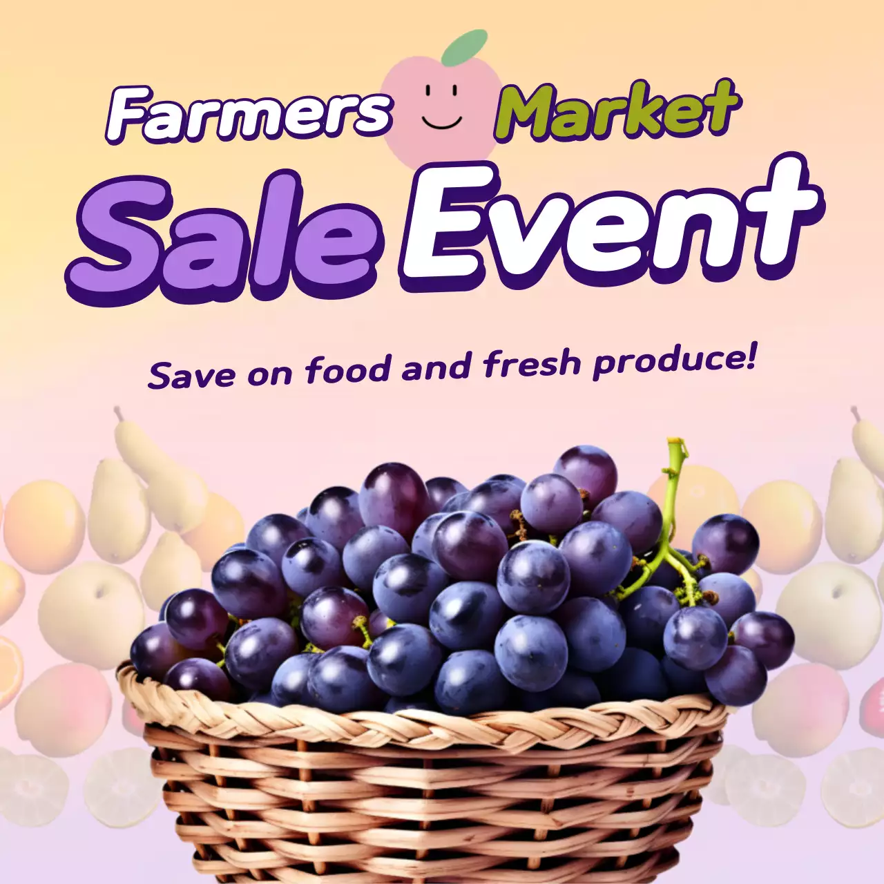 Purple Trendy Food Promotion Social Media Post