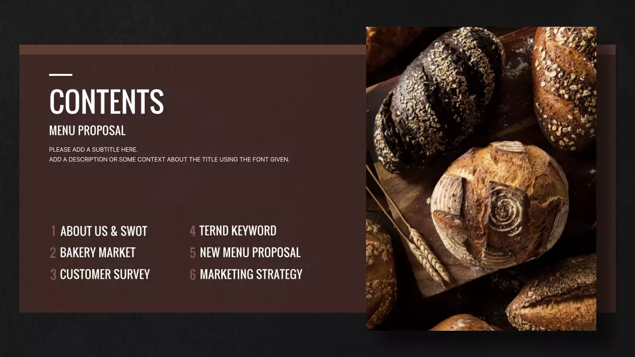 Brown Modern Bakery Proposal Presentation