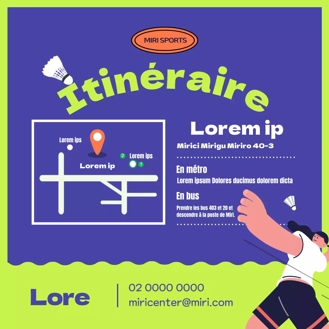 Le centre sportif rondouillard bleu et jaune cherche des membres.