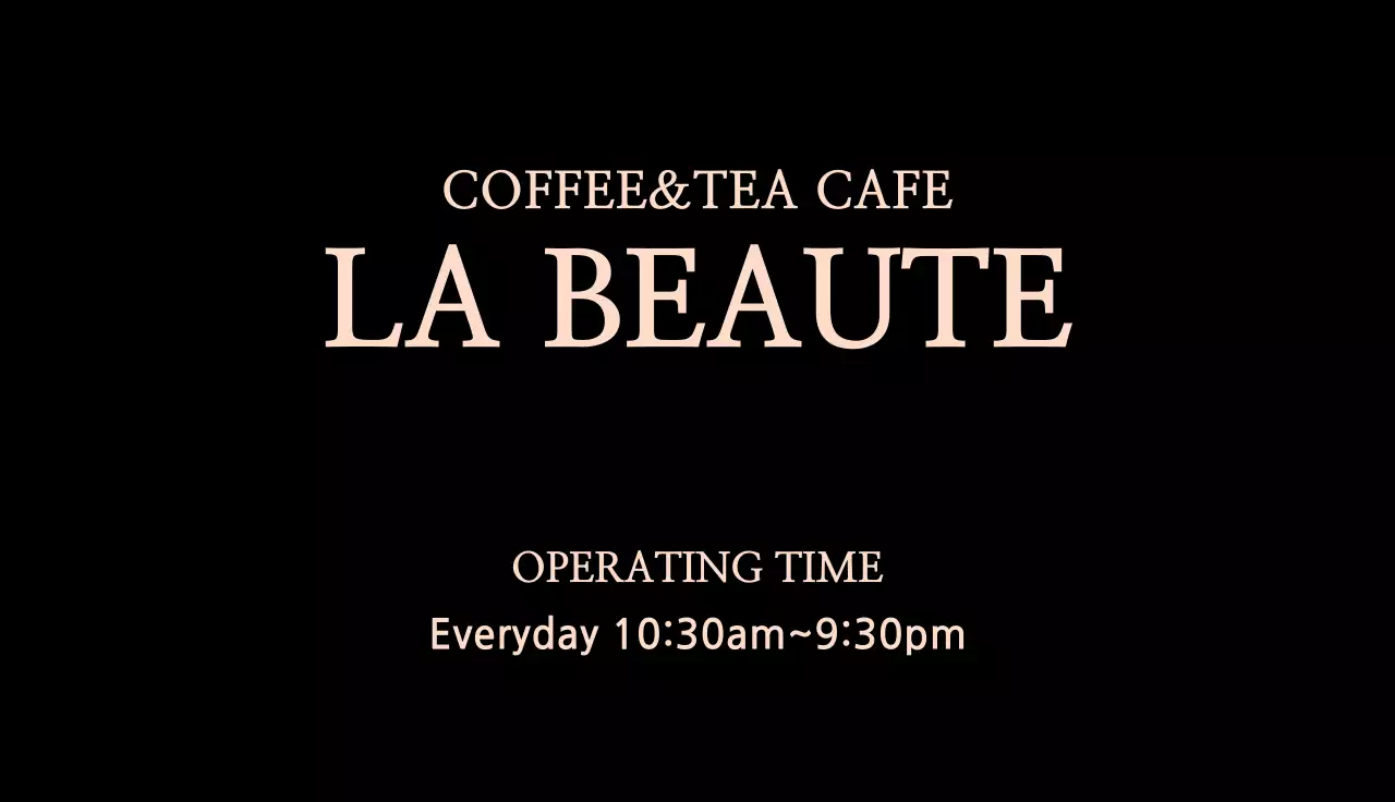 Black Elegant Cafe Business Card