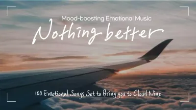 Orange Modern Music Playlist YouTube Thumbnail