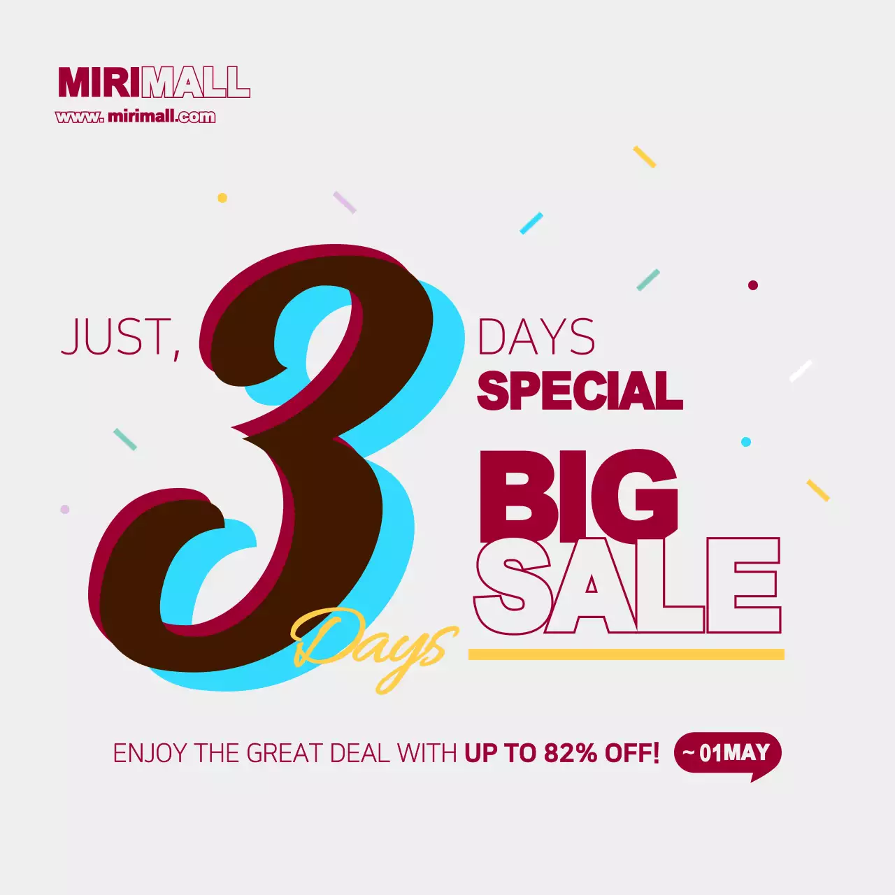 Red Bold Sale Promotion Instagram Post