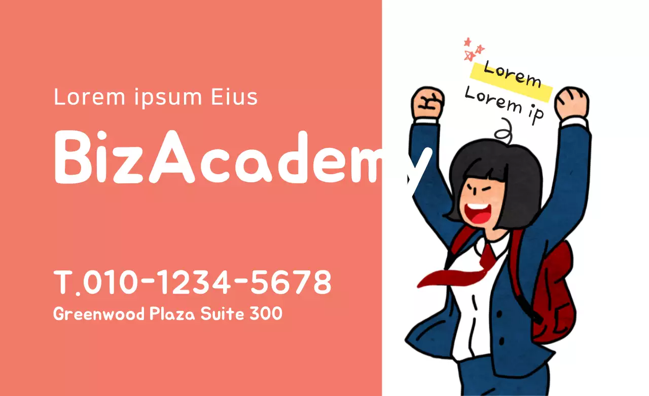 Coral Cartoon Business Advertisement Banner