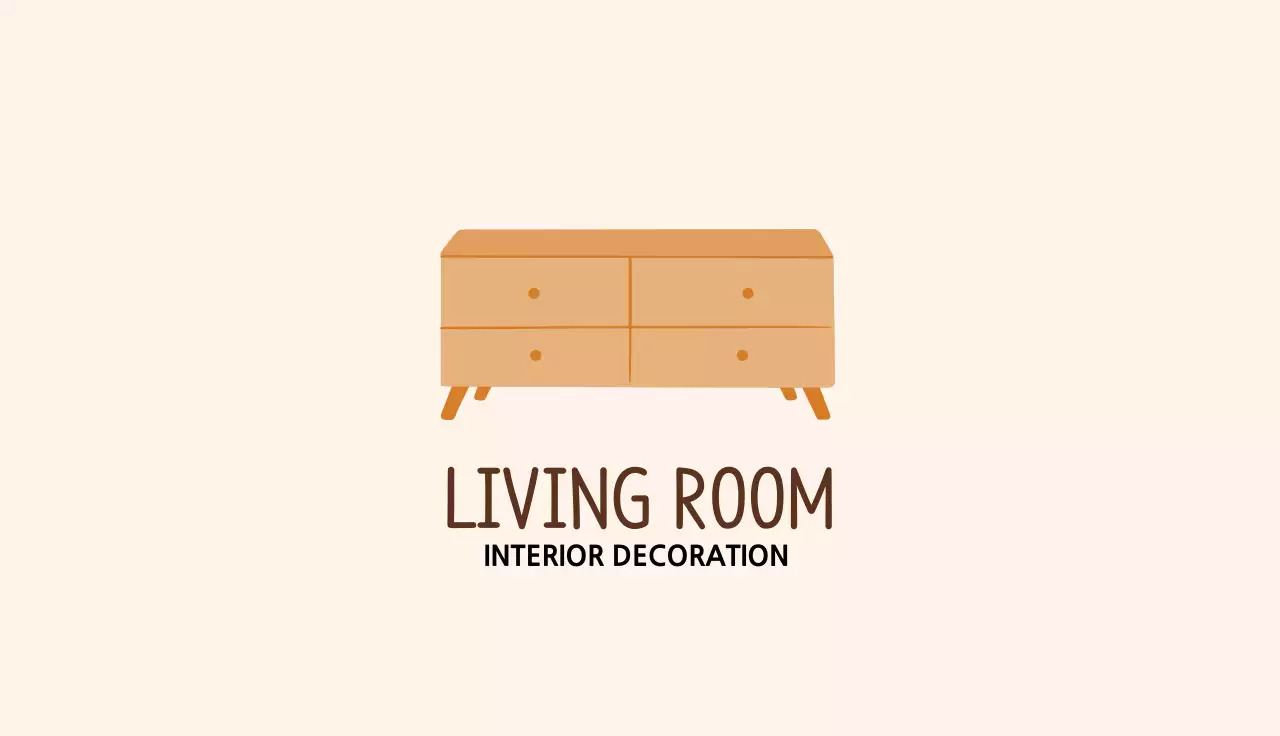 Pink Illustration Neat Furniture Interior