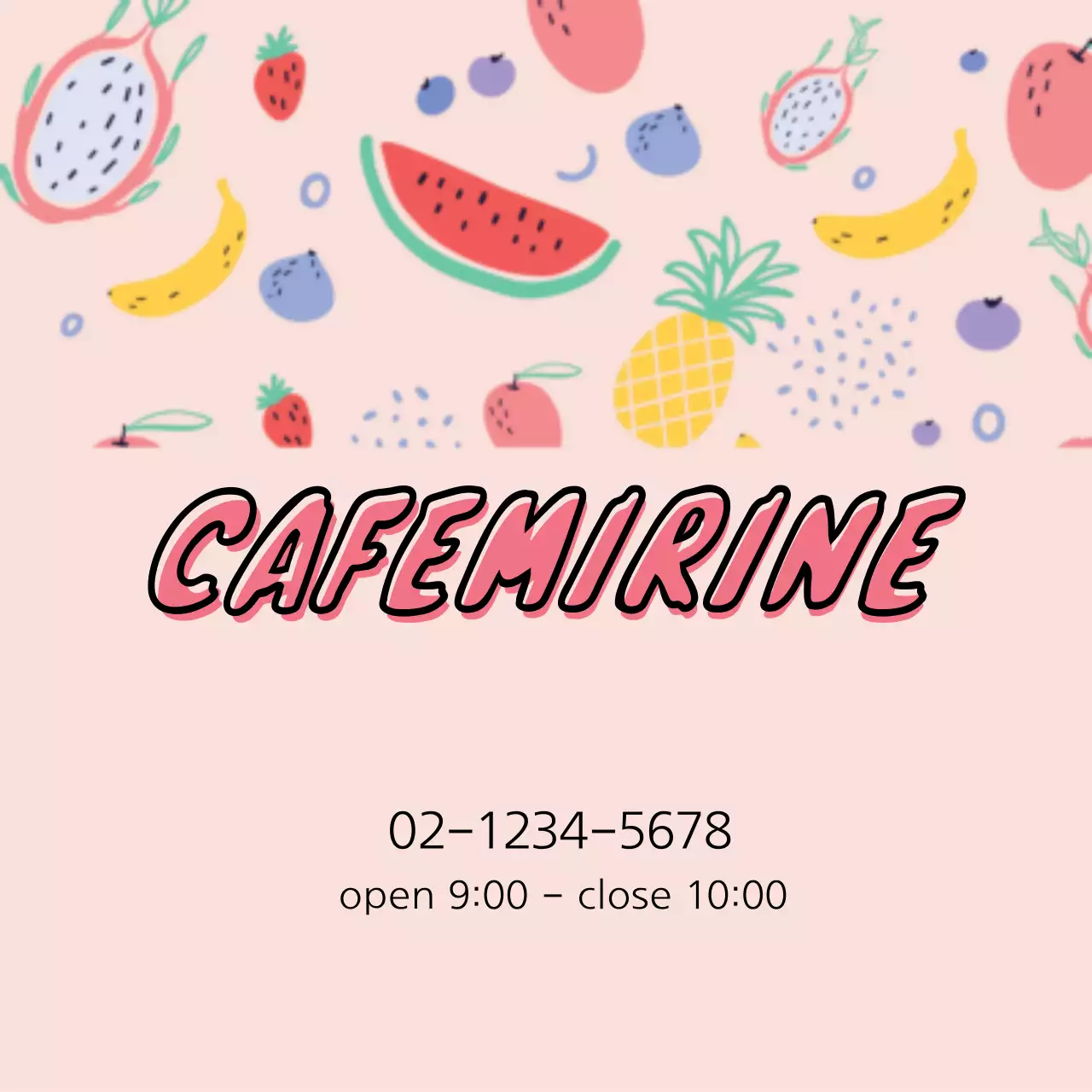Pink Trendy Cafe Promotion Banner