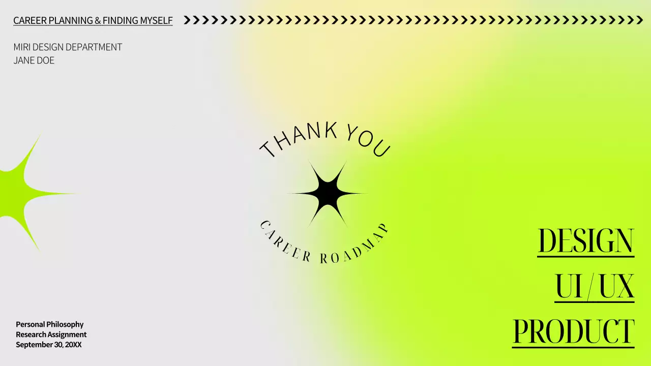 네온 미니멀 커리어 가이드 프레젠테이션