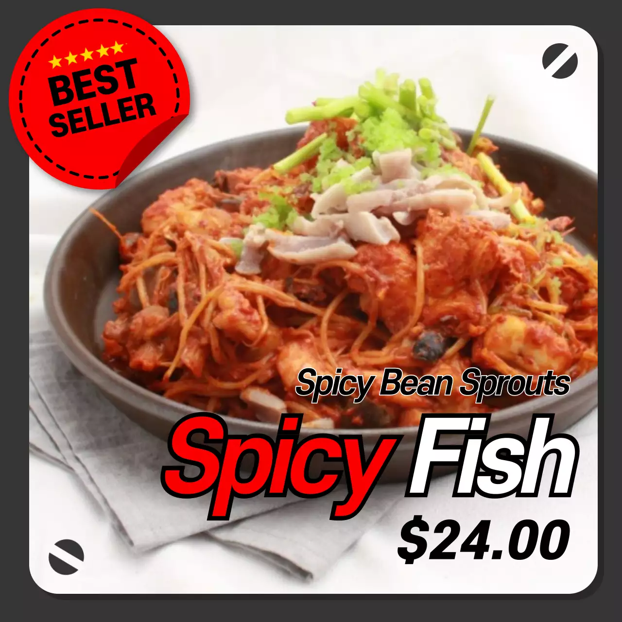 Yellow Modern Shrimp Promotion Instagram Post