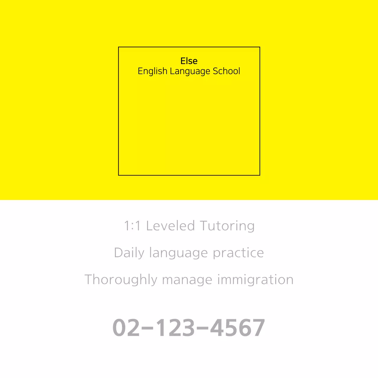 Yellow Modern Language Advertisement Banner