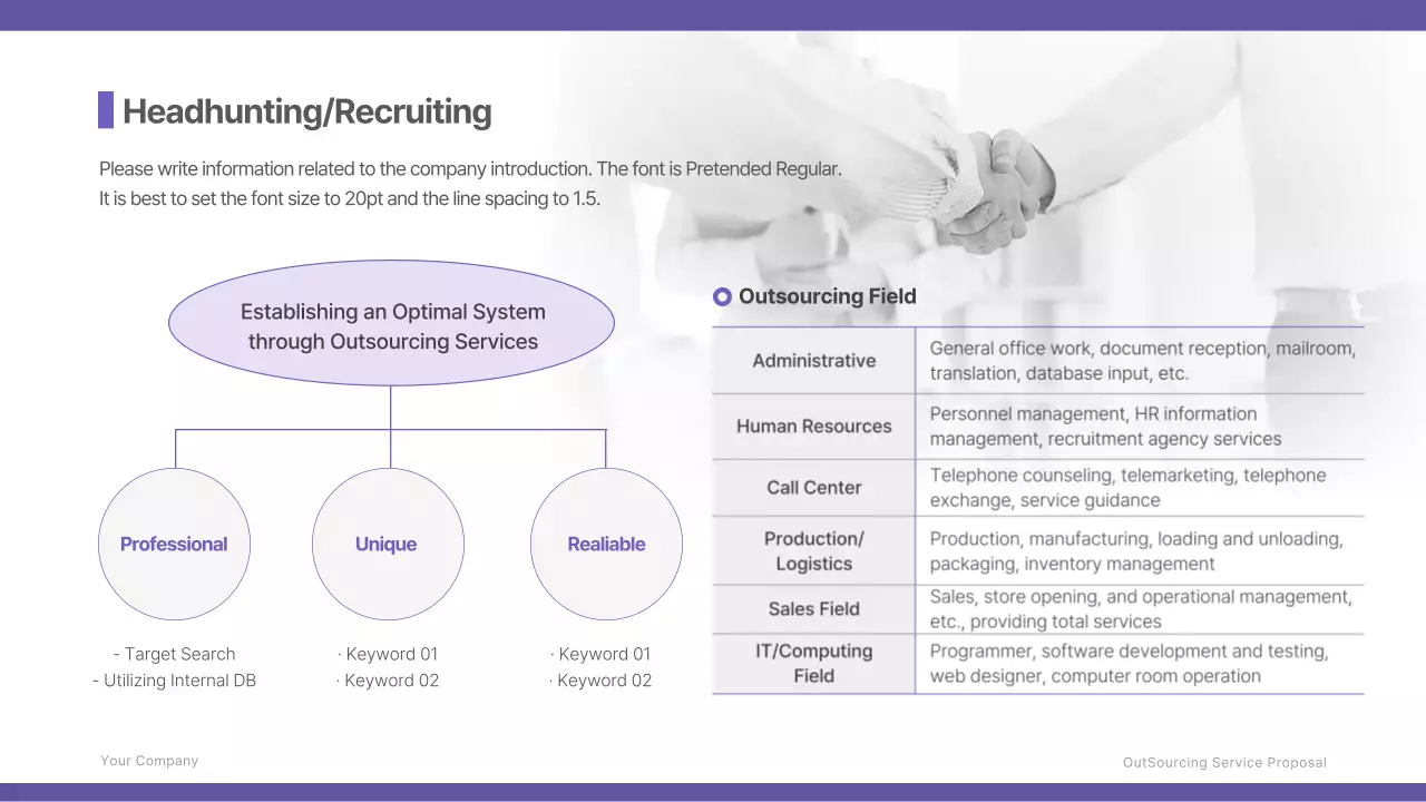 Purple Modern Talent Proposal Presentation