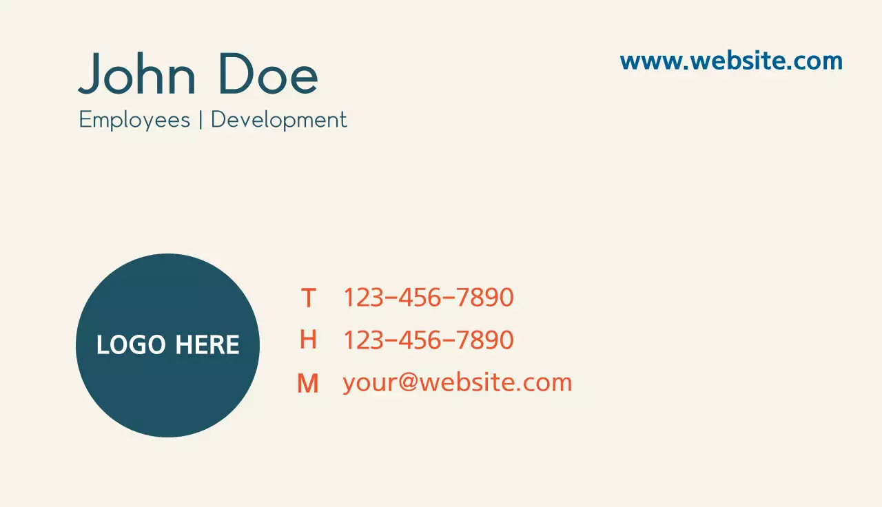 Corporate business cards