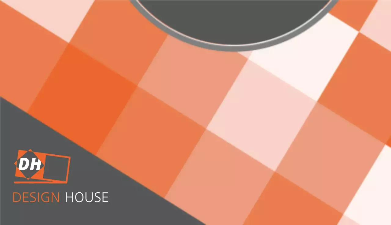 Orange Modern Business Card