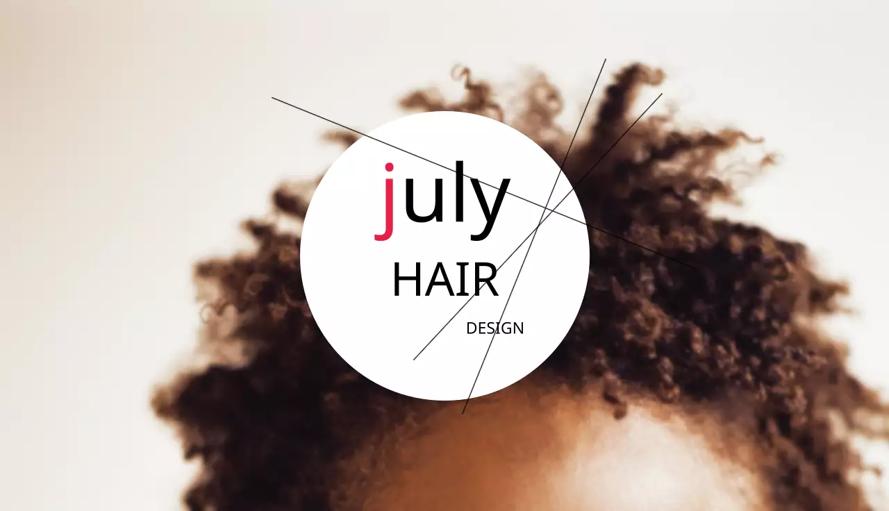 Black Minimal Hair Business Card