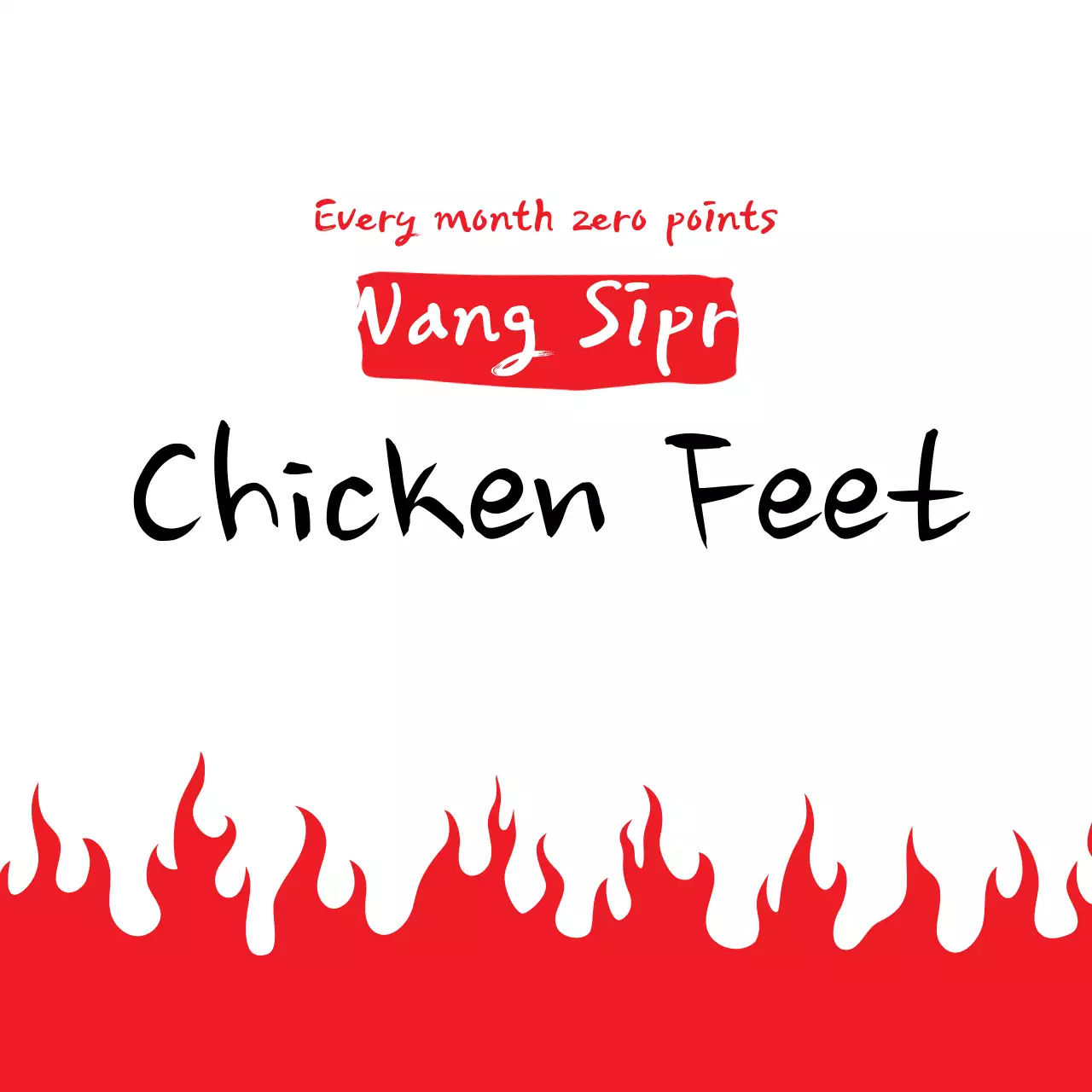 Red Bold Chicken Advertisement Banner