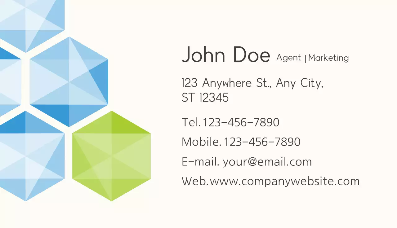 Green Modern Business Card