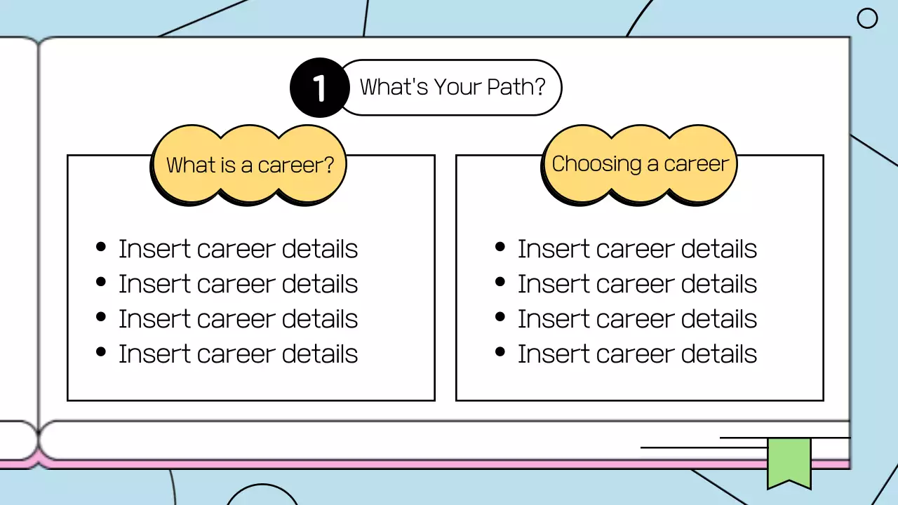 핑크 모던 컬리지 플래너 다이어리 프레젠테이션