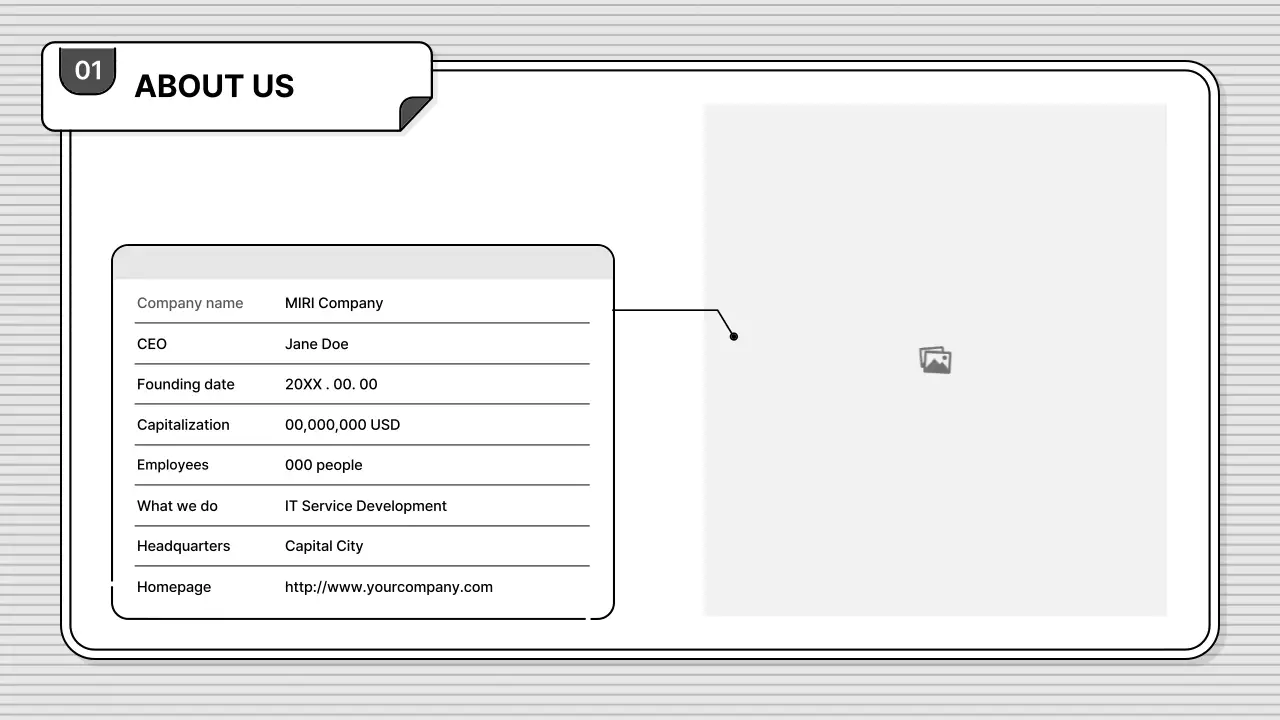 Black and white, easy-to-edit, basic business illustration style