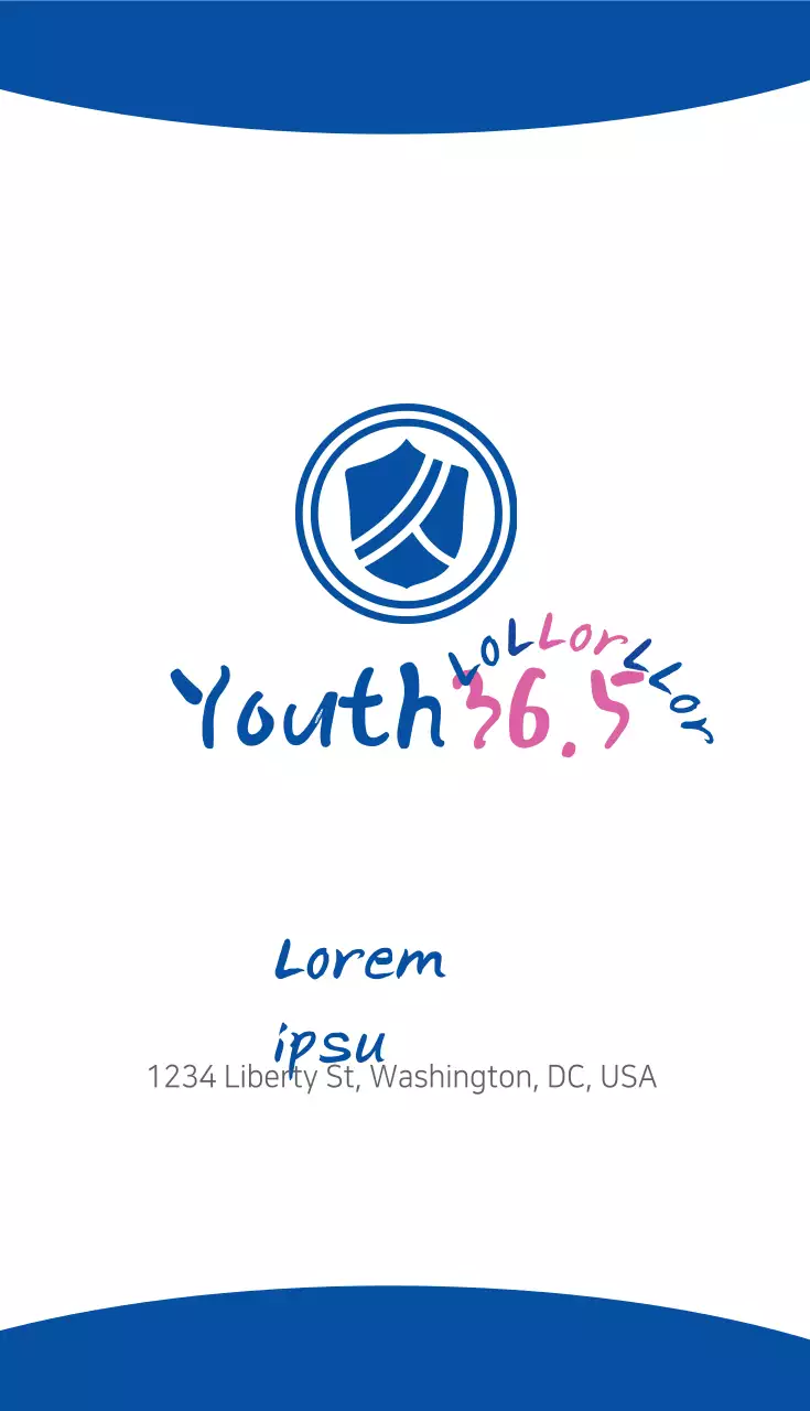 Danh thiếp đơn giản màu xanh