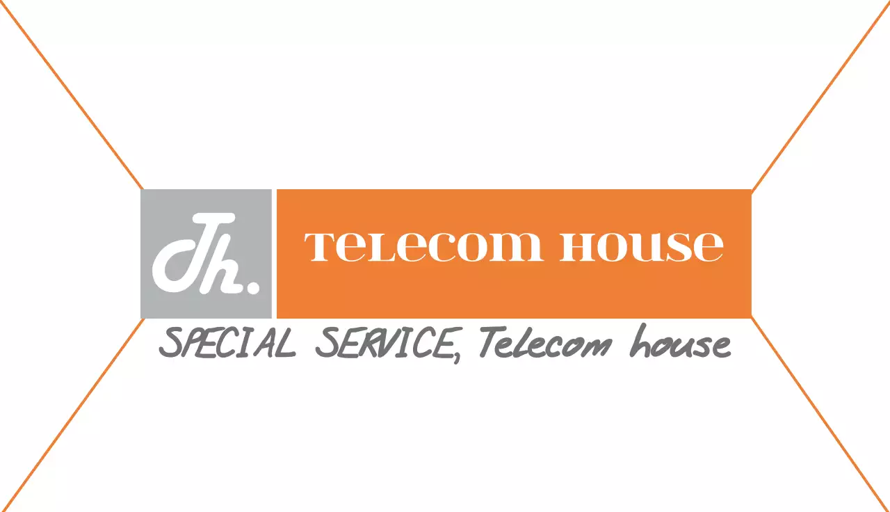 Orange Clean Telecom Business Card