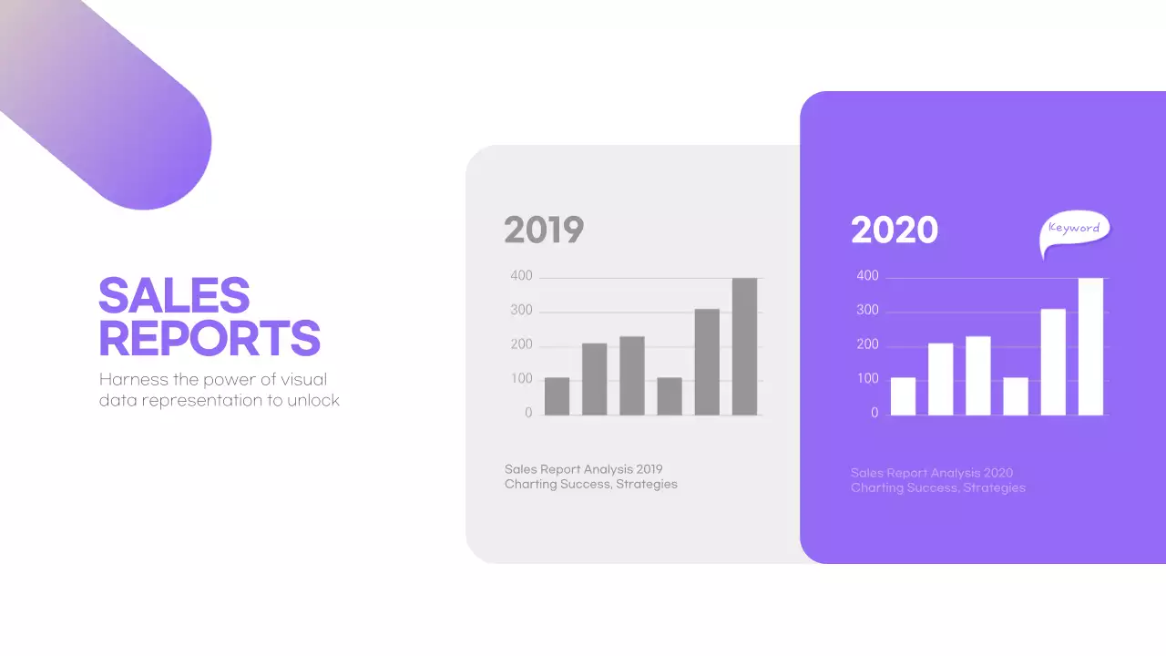Purple Modern Sales Report Infographic