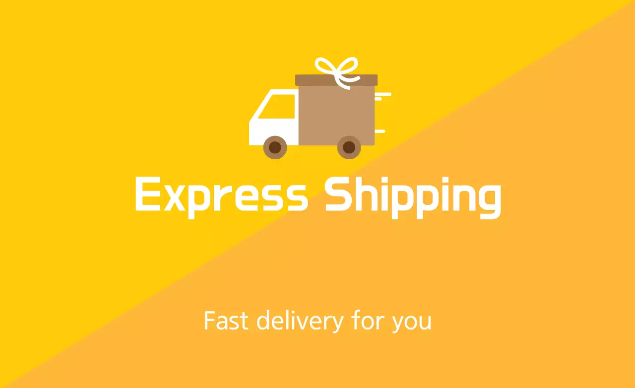 Yellow Simple Shipping Promotion Banner