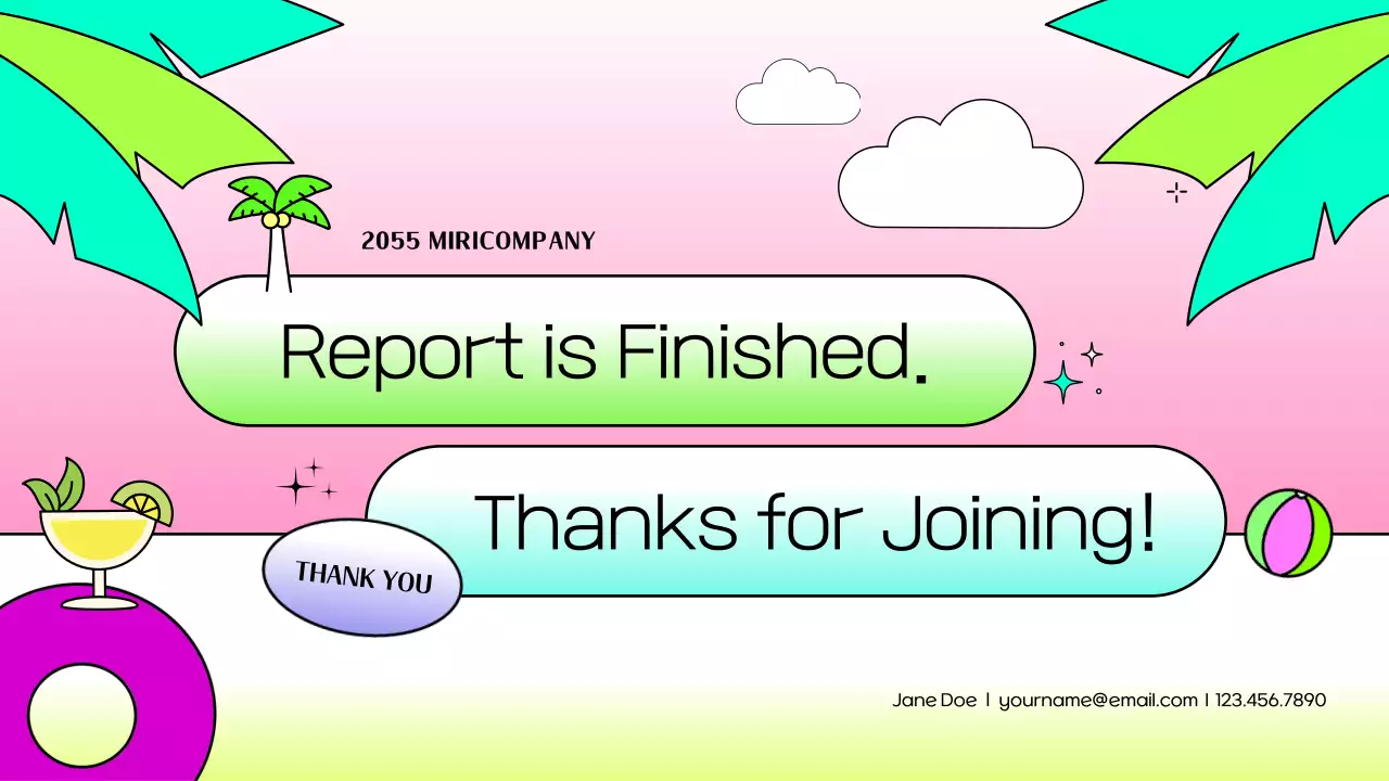 Pastel Tropical Marketing Agenda Presentation