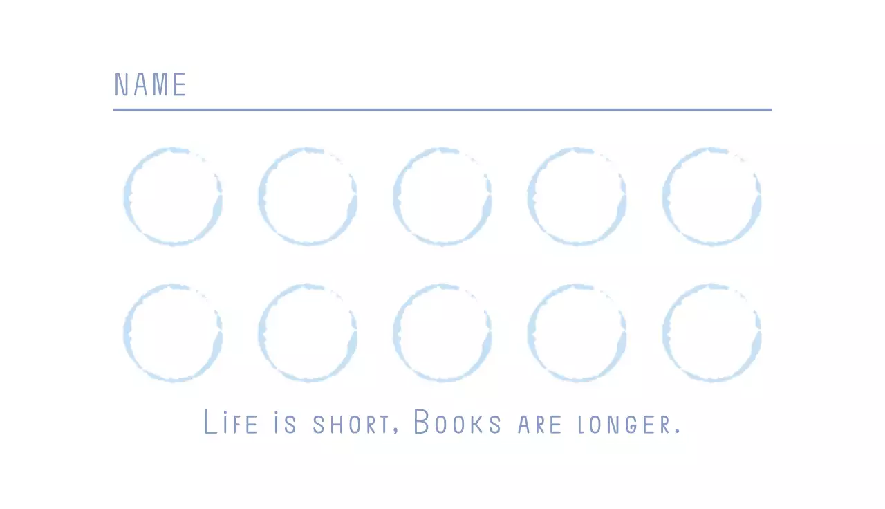 Blue Simple Cafe Promotion Business Card