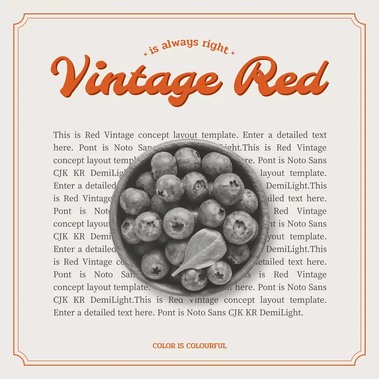 Gói bố cục khái niệm cổ điển nhiều màu