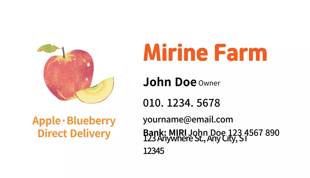 Orange illustration cute farmhouse