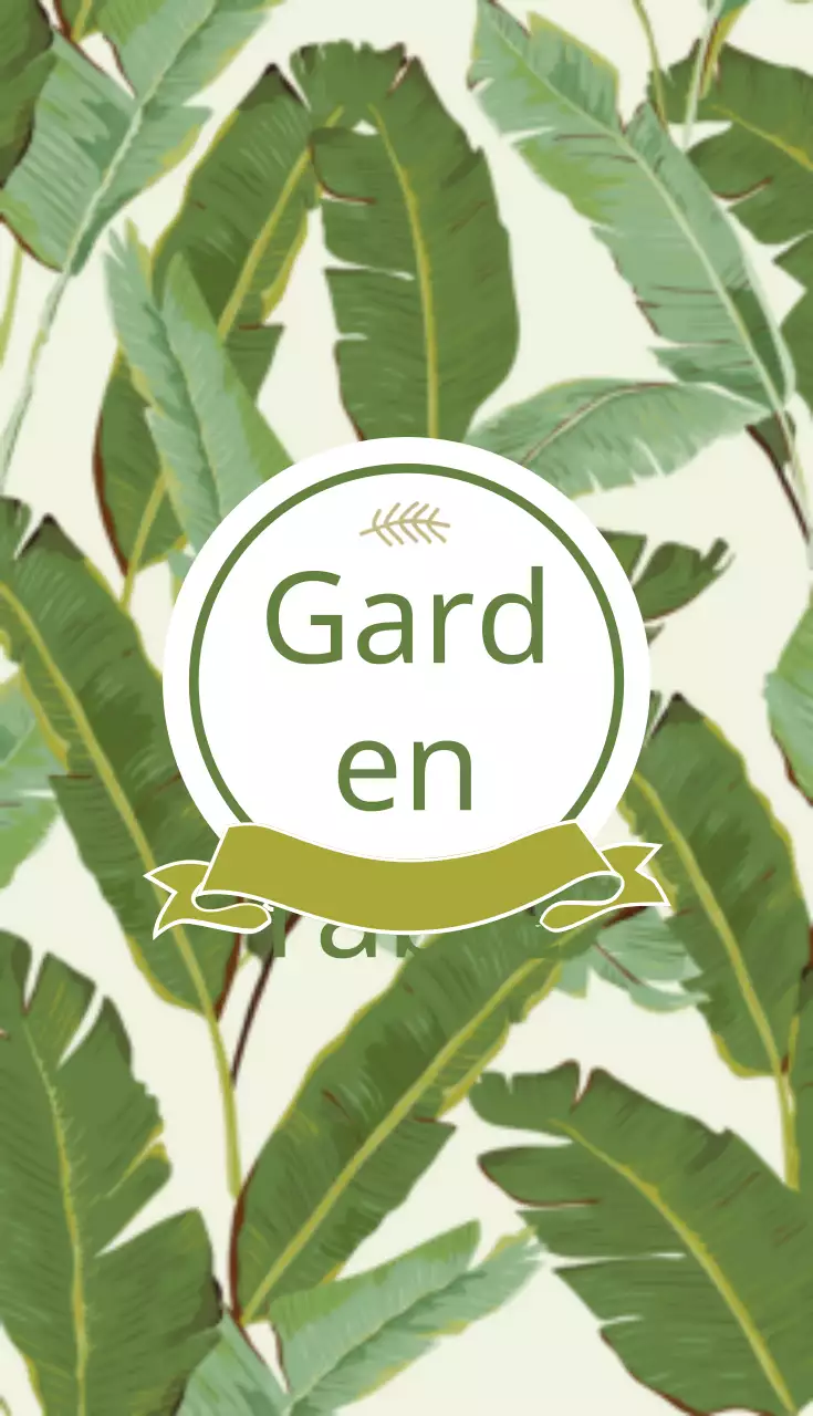 Danh thiếp mời tham quan Vườn thực vật xanh