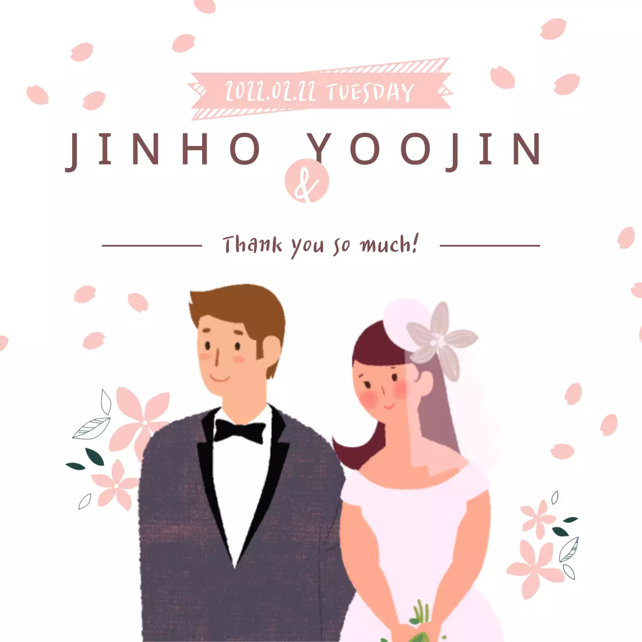 Biểu ngữ mời đám cưới thẩm mỹ màu hồng