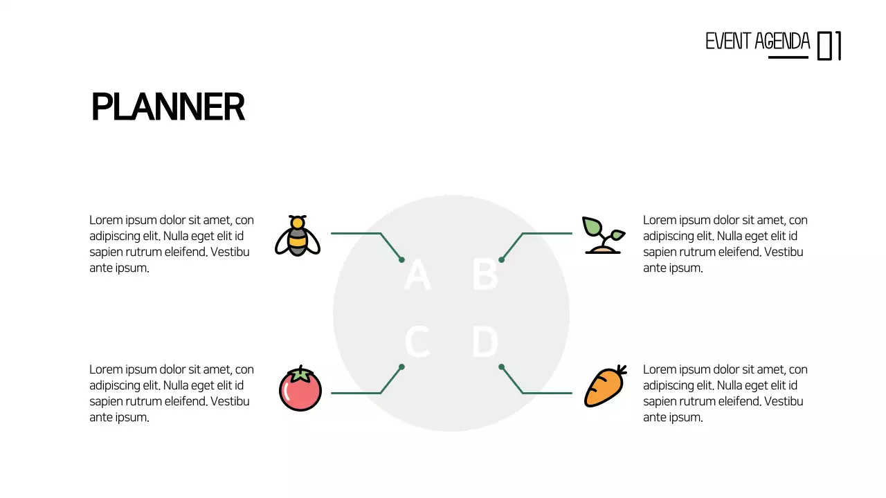 White Minimal Event Planner Infographic