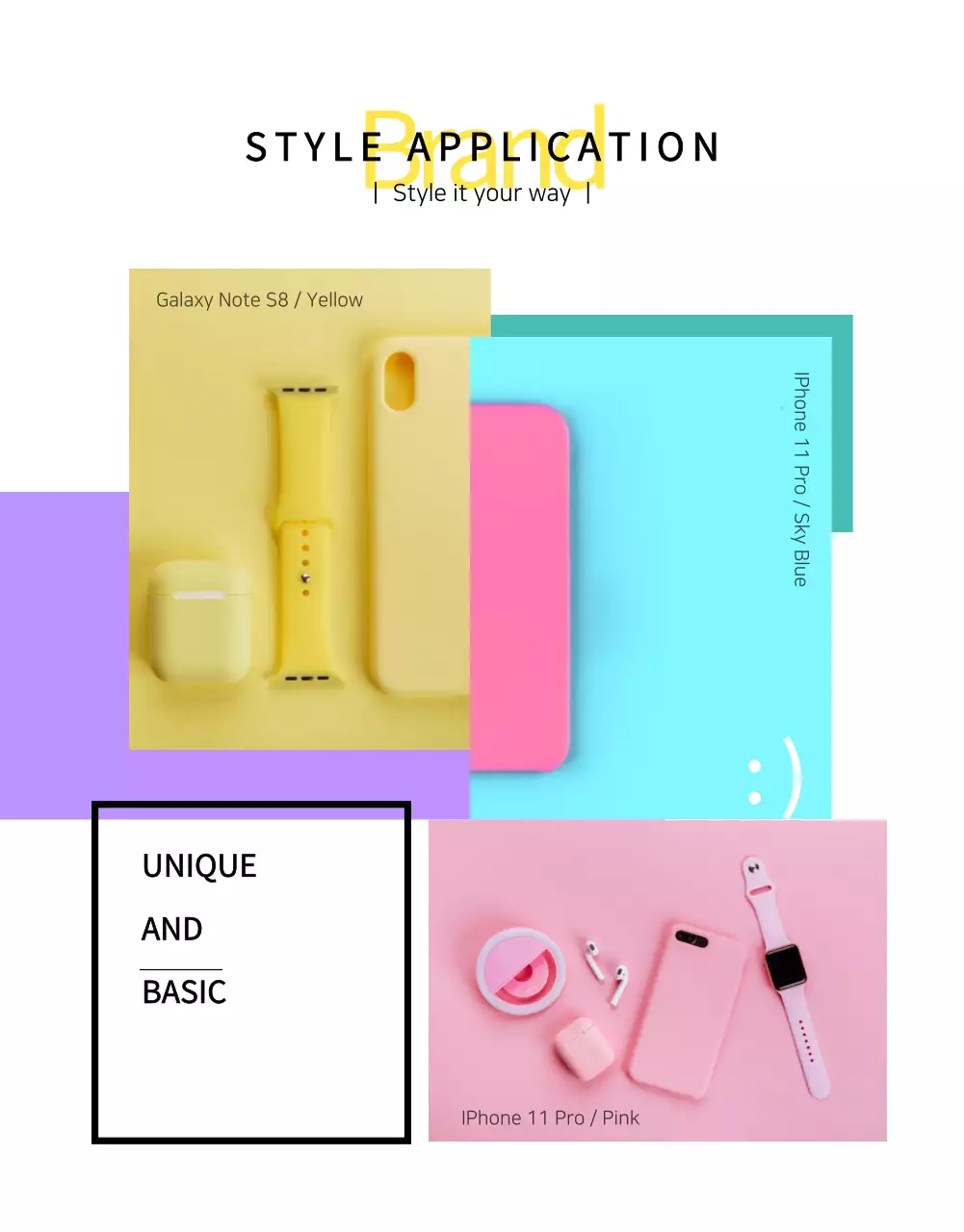 Pink Modern Phone Promotion Poster