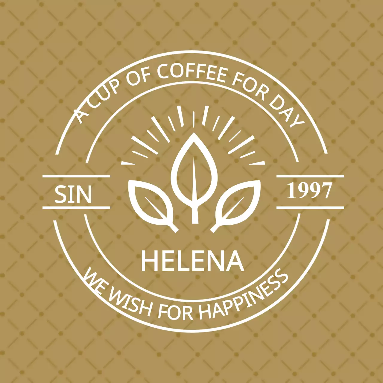 Spanduk Promosi Kopi Klasik Beige