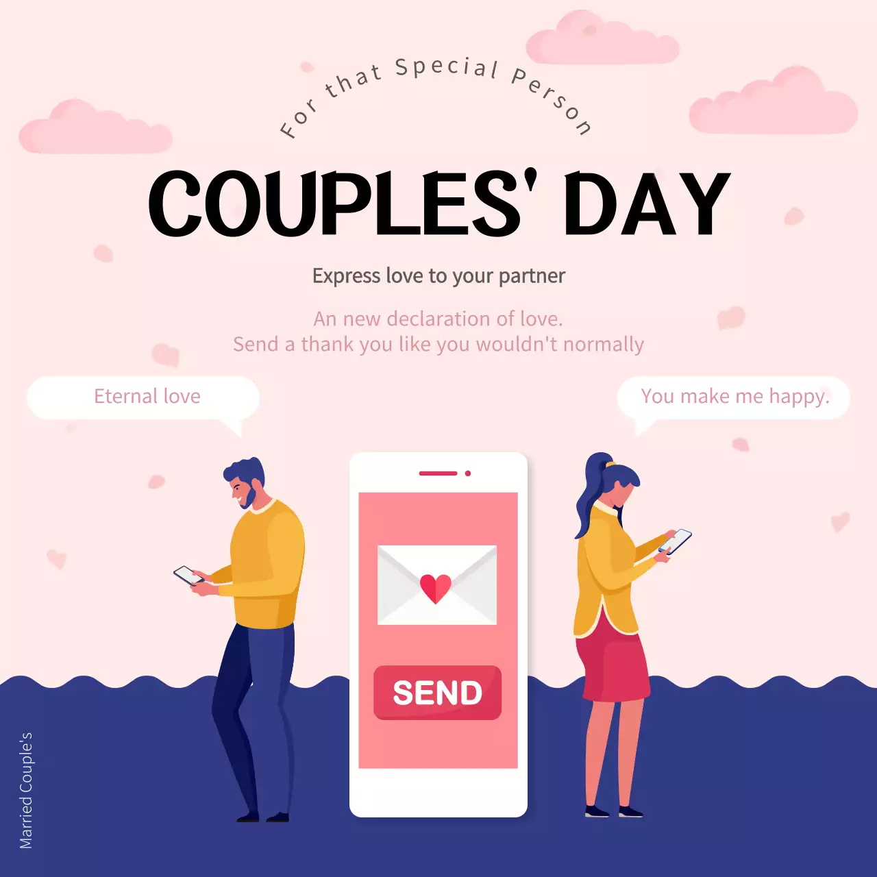 Pink Modern Love Promotion Social Media Post