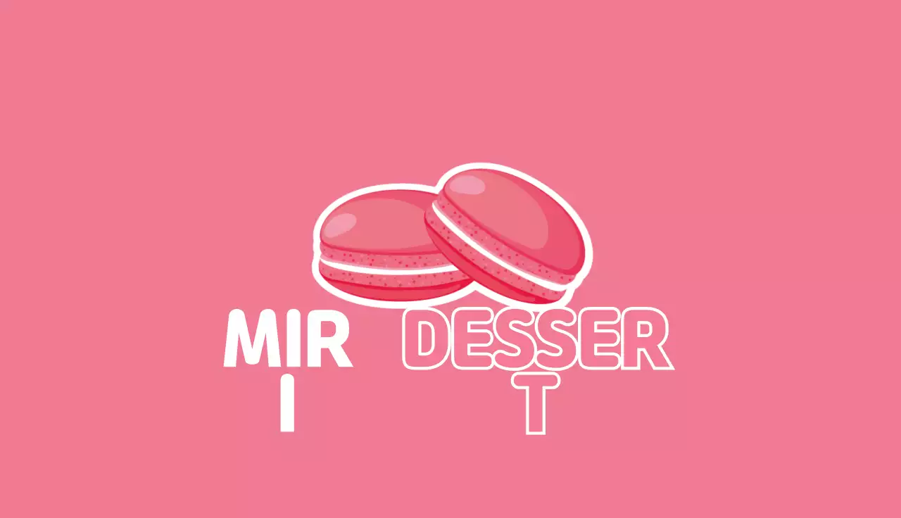 Pink Minimal Dessert Business Card