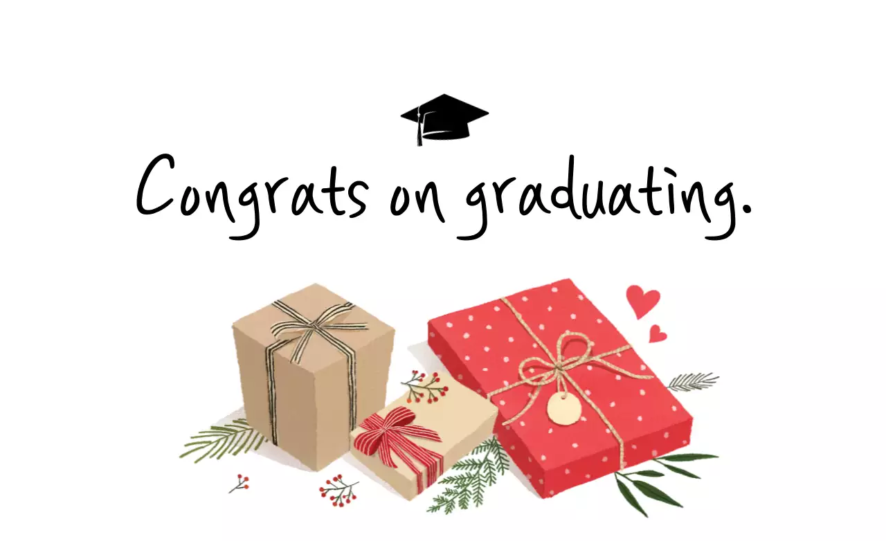 Red Simple Graduation Invitation Banner