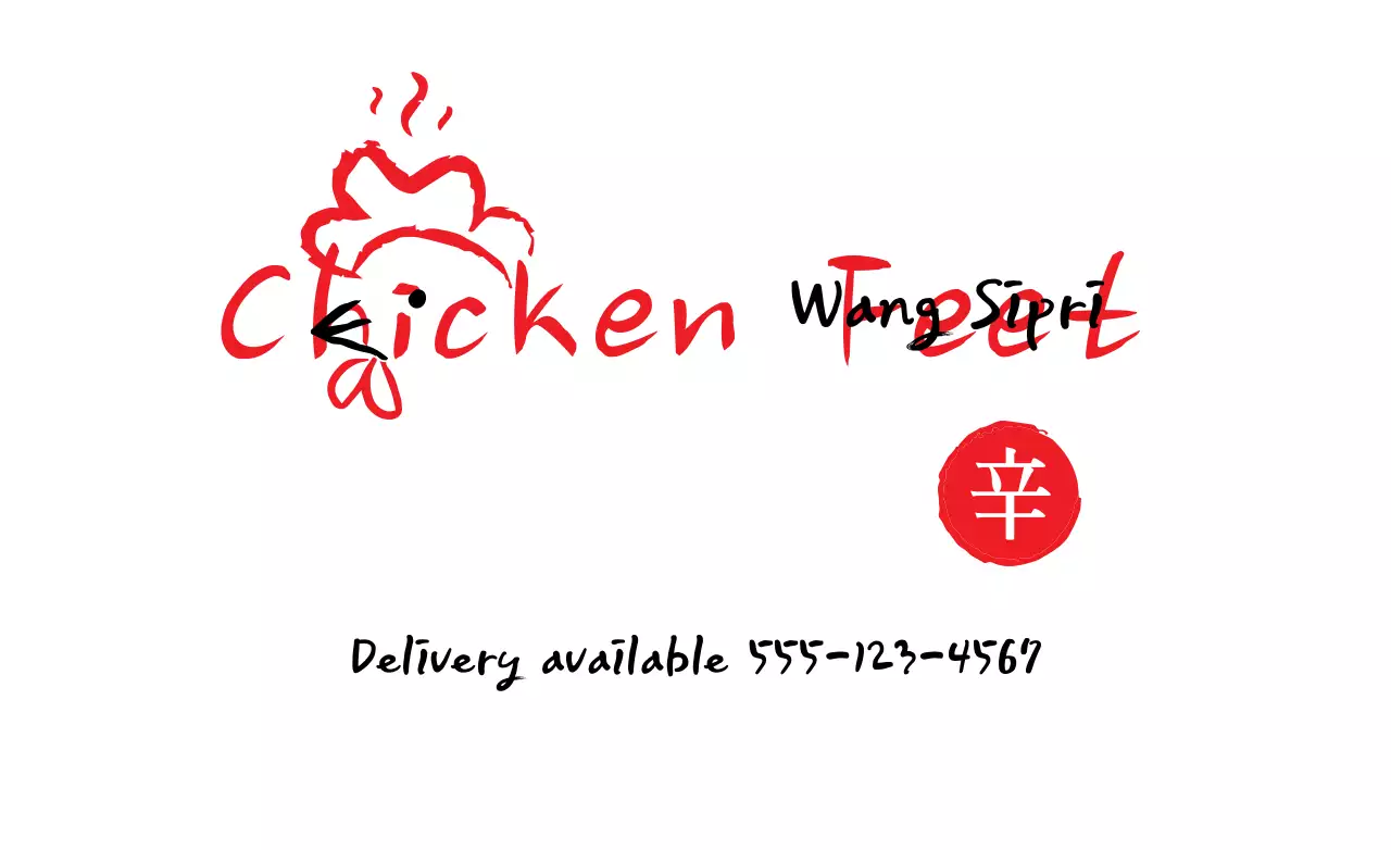 Spanduk Promosi Ayam Minimal Merah