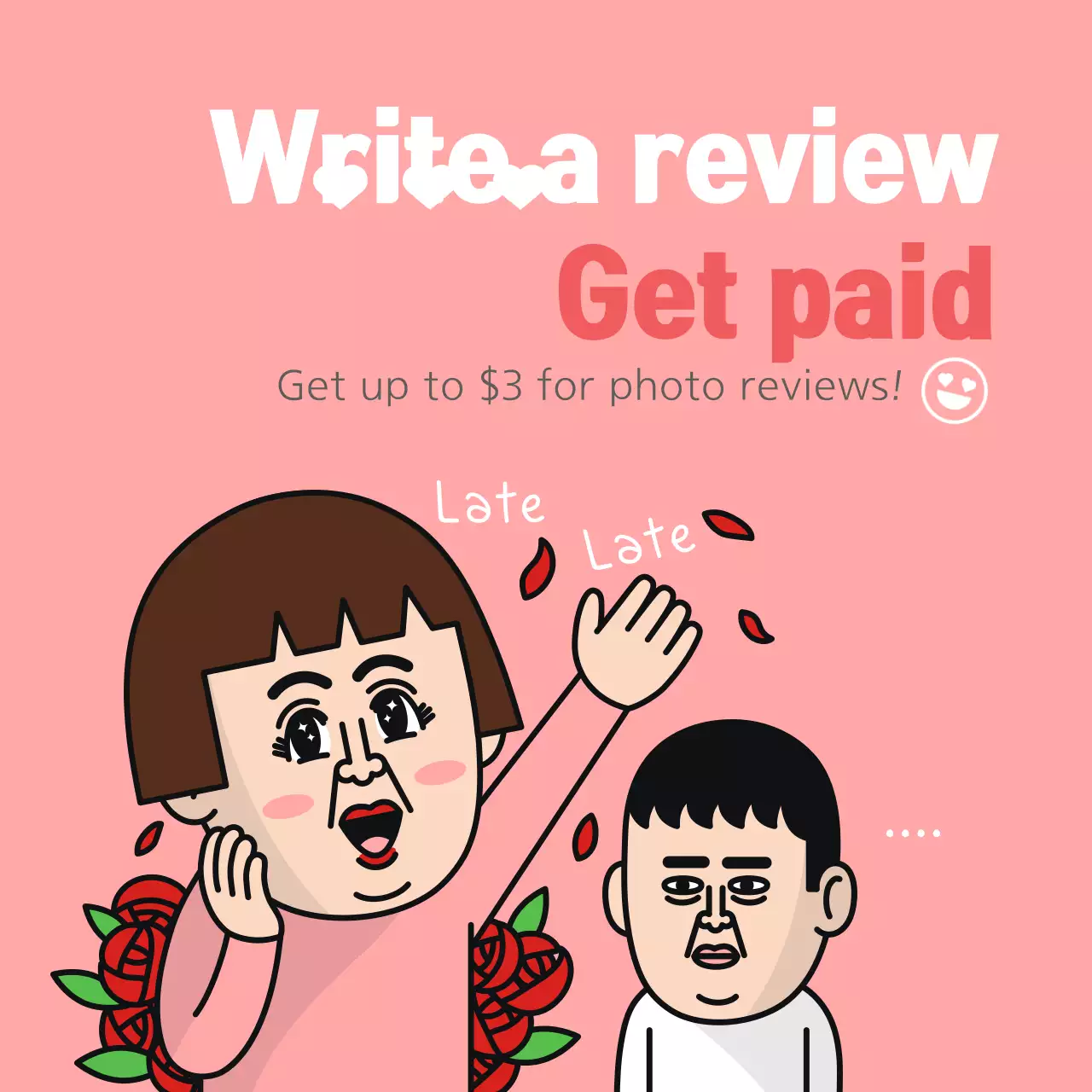 Pink Comic Review Promotion Banner