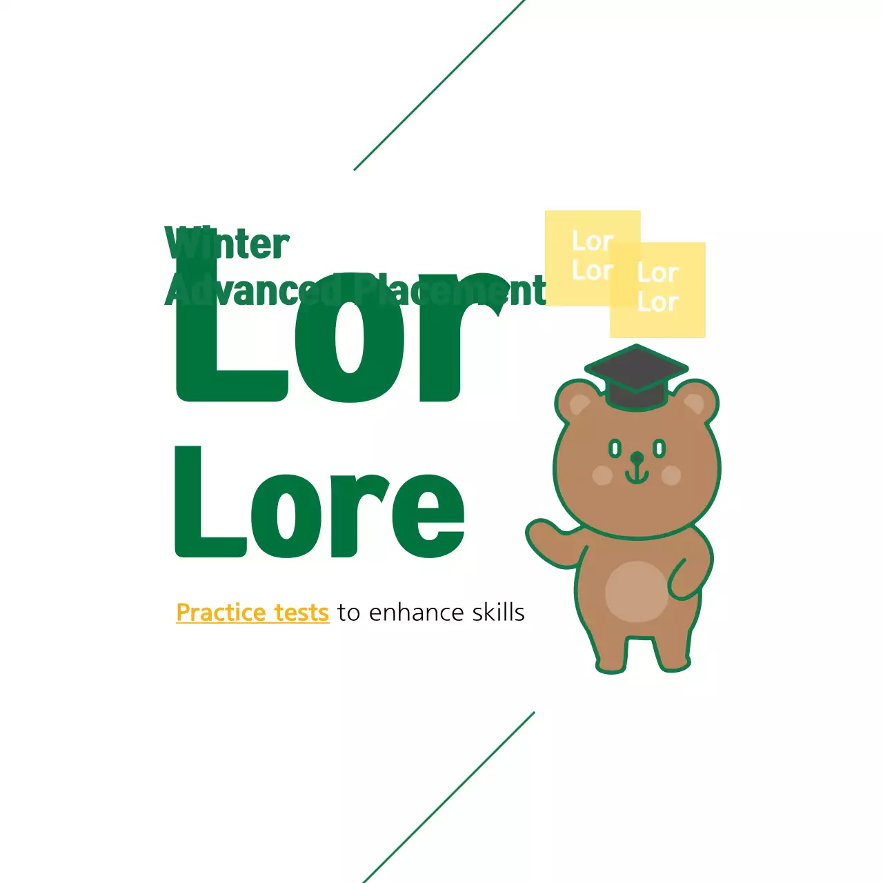 Spanduk Panduan Pendidikan Modern Hijau