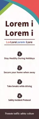 Faixa de guia de segurança mínima bege