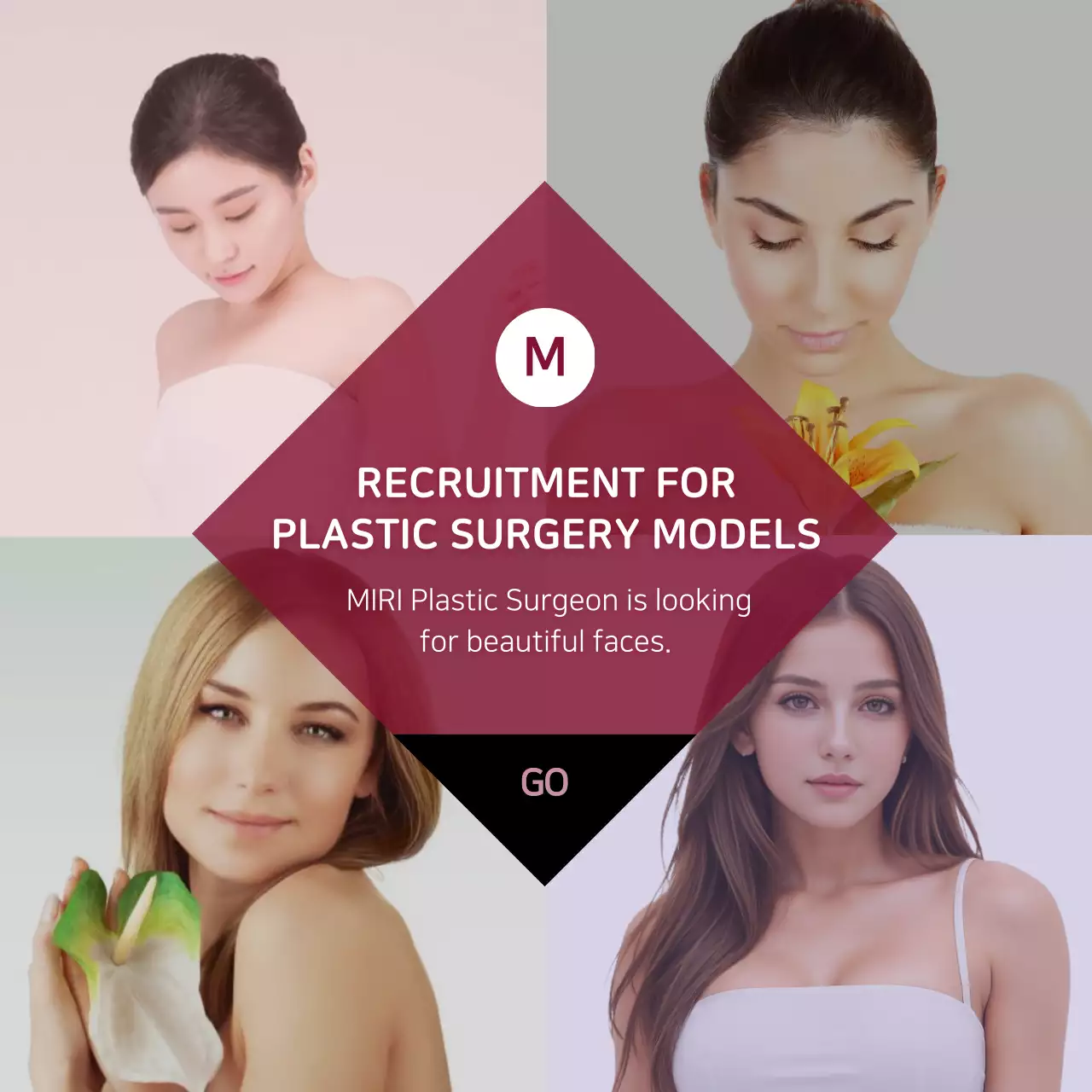 Wine Modern Model Recruitment Instagram Post