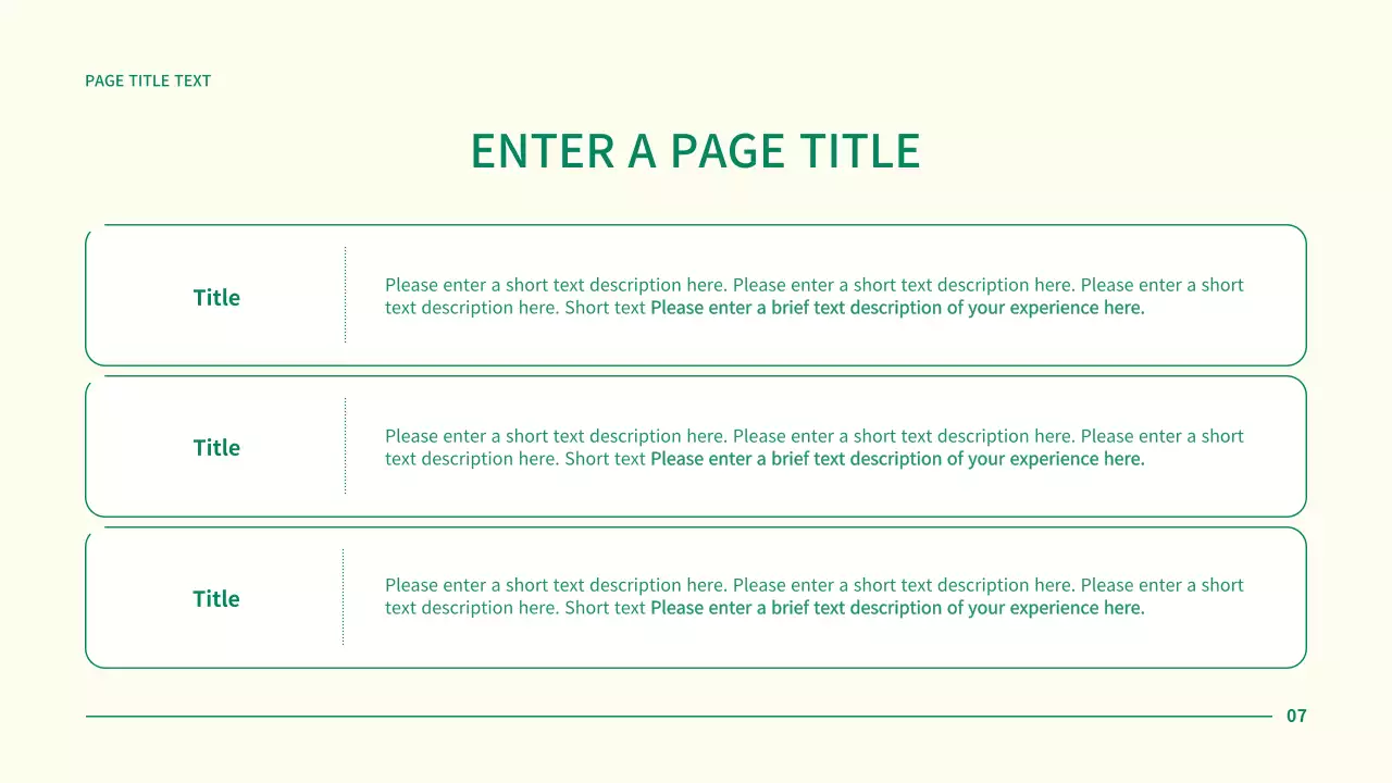 Green Simple Business Presentation