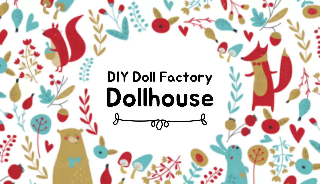 Colorful Playful Dollhouse Business Card