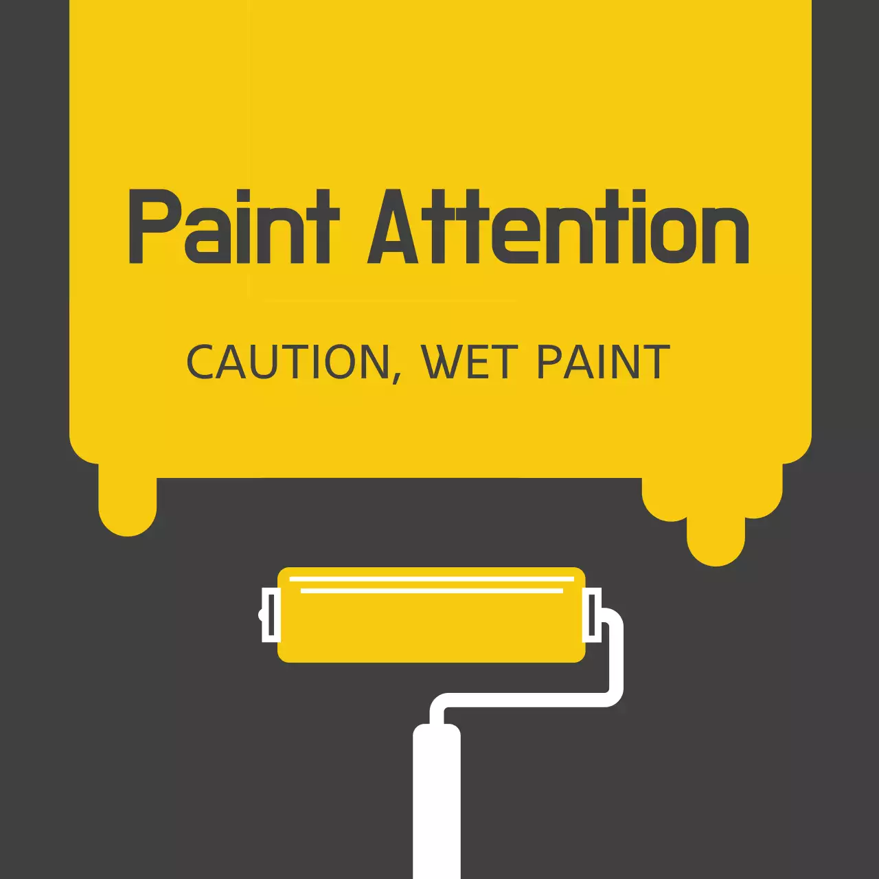 Yellow Minimal Caution Notice Banner