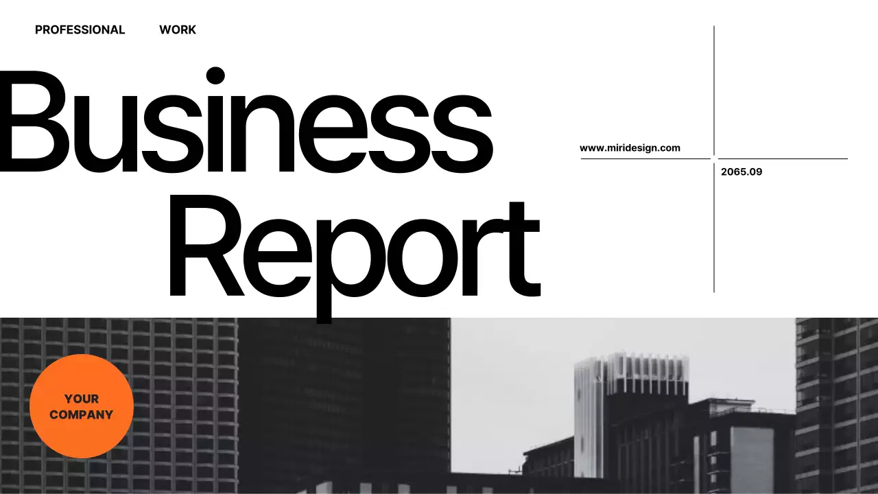 Orange Modern Business Report Presentation