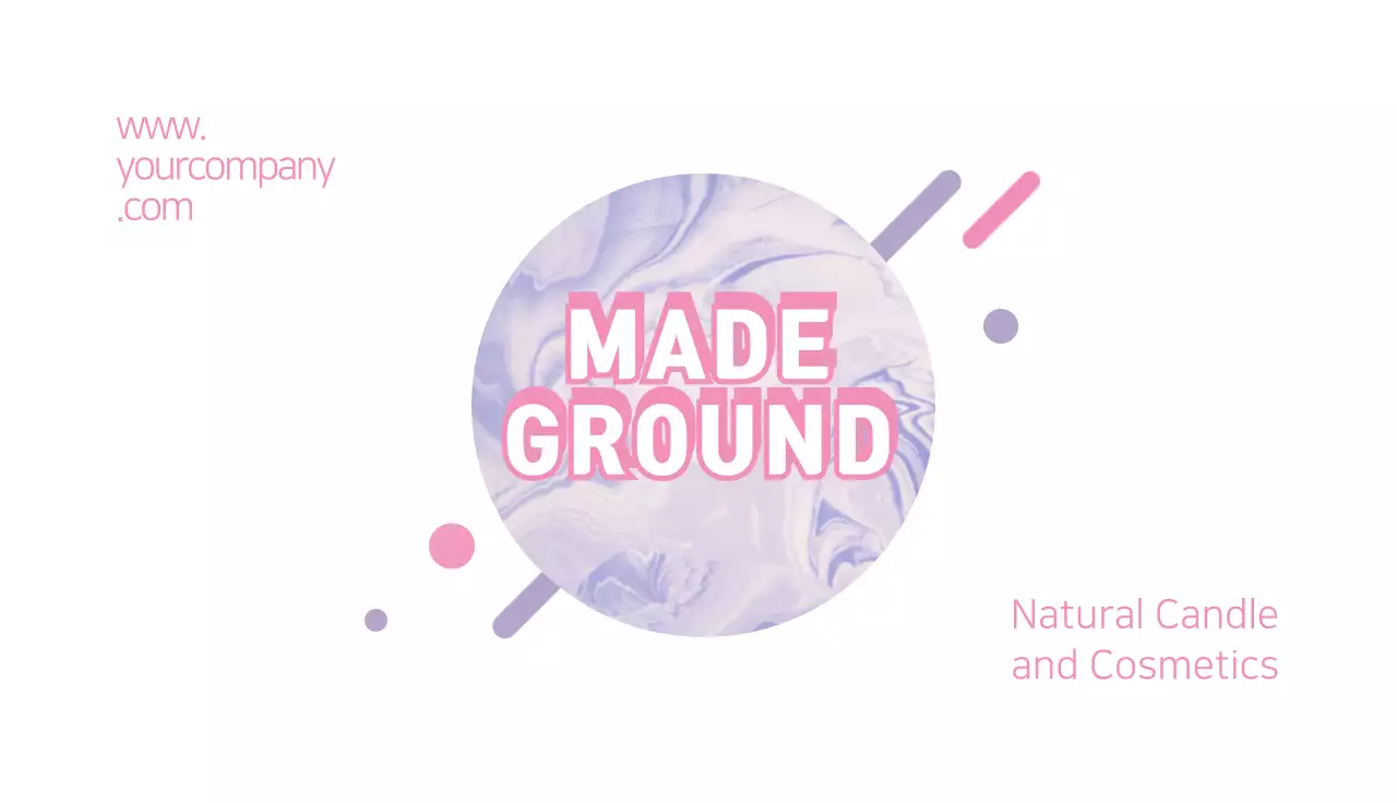 Pink Minimal Business Card