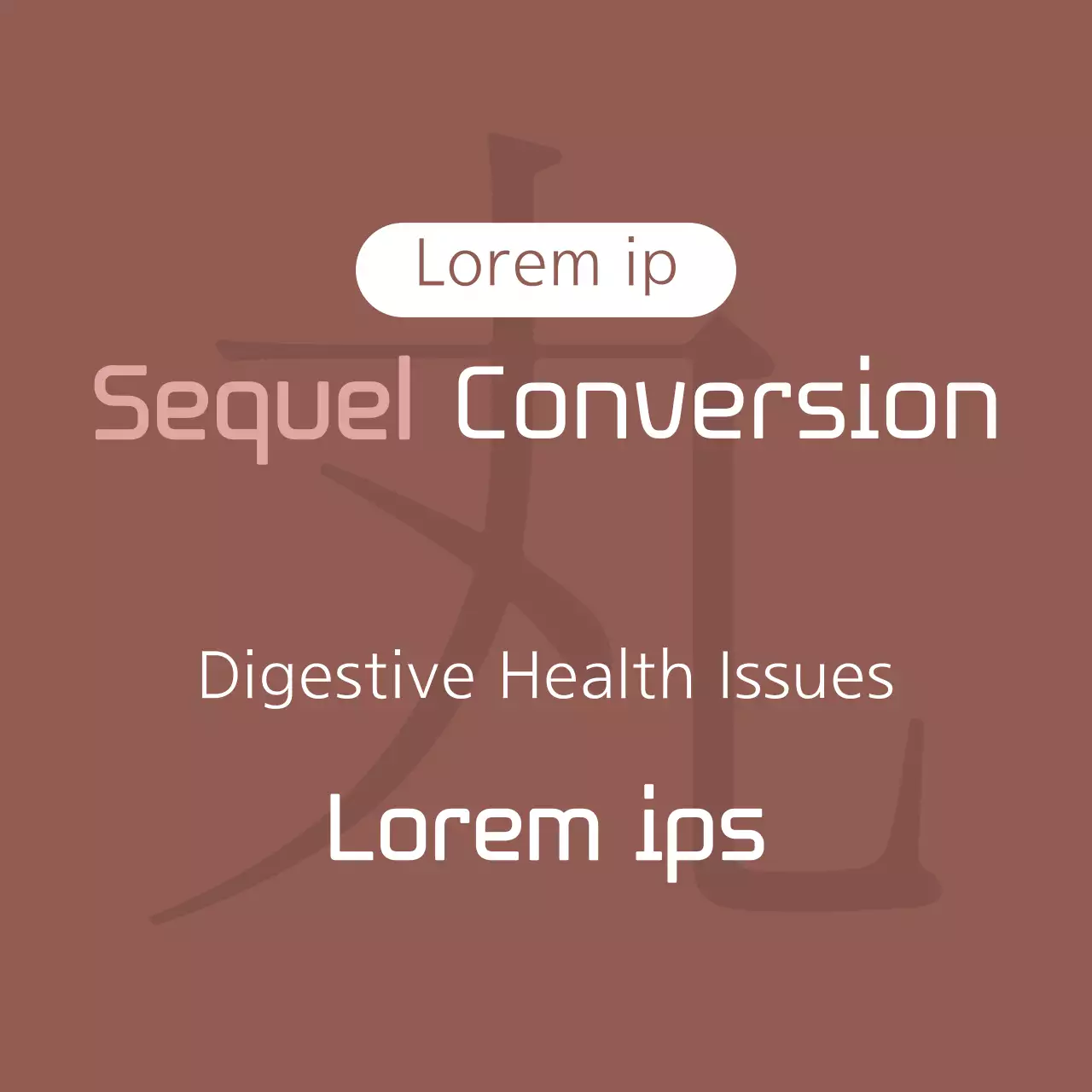 Spanduk Panduan Kesehatan Minimal Coklat