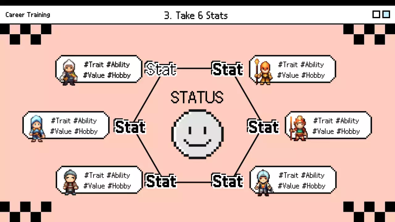 블루 레트로 커리어 가이드 프레젠테이션