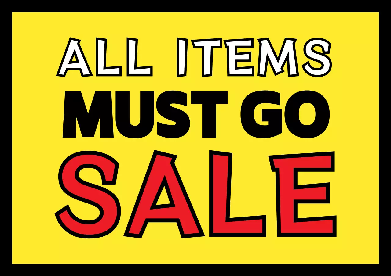 Yellow Bold Sale Promotion Poster