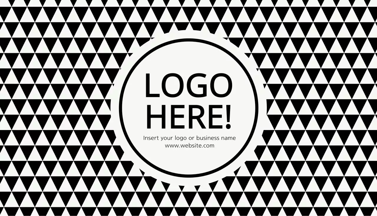 Black Geometric Business Card